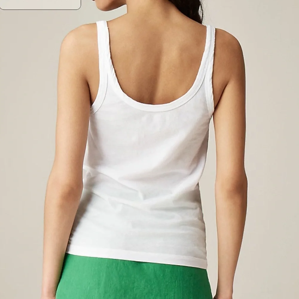J crew Feather jersey slim-fit tank top
